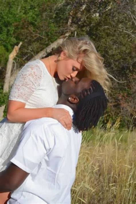 Interracial Engagement Poses Cute Couples Kissing
