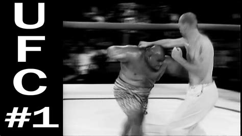 The Very First Ufc Fight Ever Ufc 1 Highlights Youtube