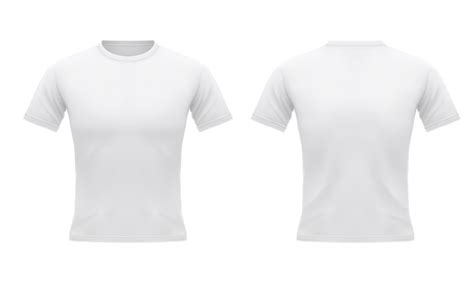 Camiseta Branca Masculina Com Manga Curta Na Frente E Nas Costas