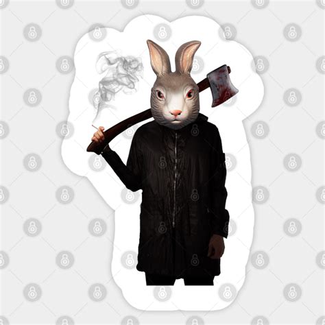 Evil Rabbit Rabbit Sticker Teepublic