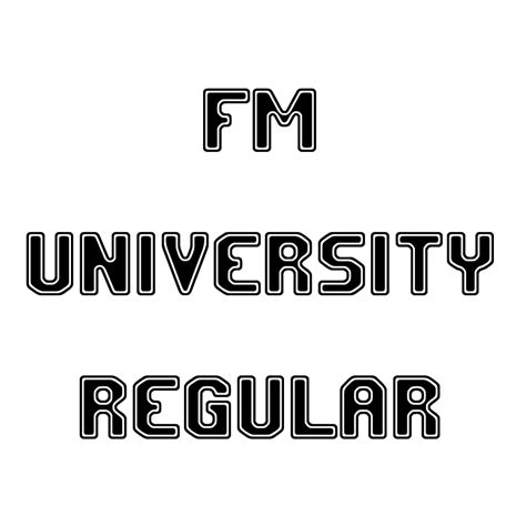 Fm University Regular Font Free Fonts On Creazilla Creazilla
