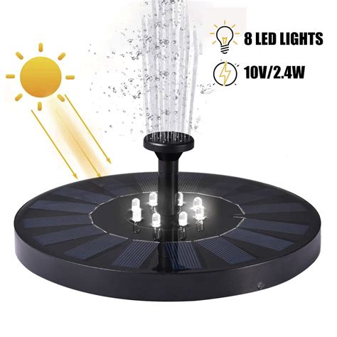 Buy Solar Pump Stable Floating Led Fountain With Automatic Color Change