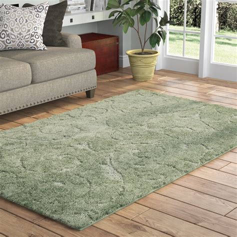 Charlton Home Archer Lane Floral Green Area Rug And Reviews Wayfair