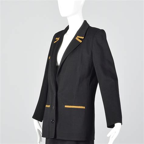 Skip to main search results. M 1980s Sonia Rykiel Black Knit Suit Wool Separates ...