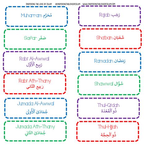 Islamic Month Cards A Bonus Artofit