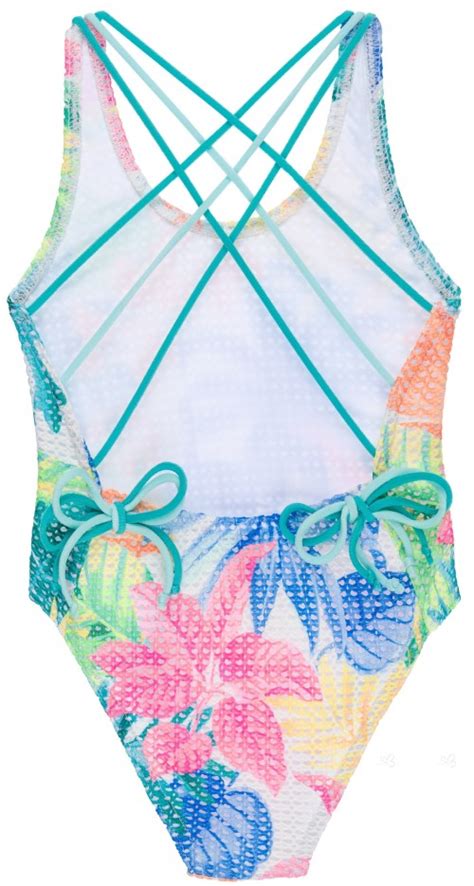 Maricruz Moda Infantil Girls Colourful Floral Print Swimsuit Missbaby