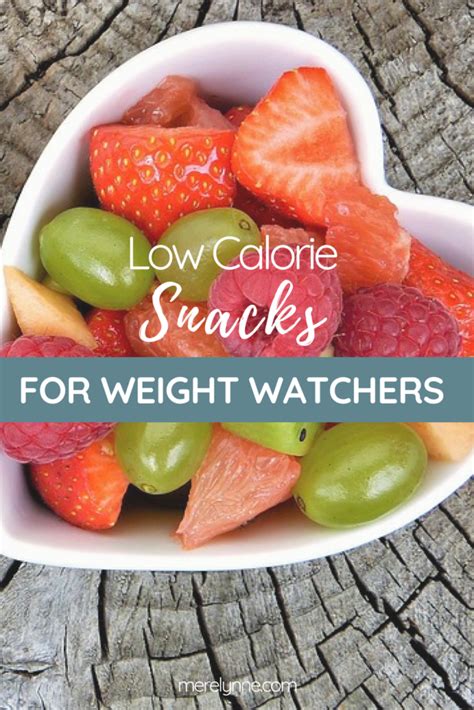 Low Calorie Snack Ideas For Weight Watchers Meredith Rines