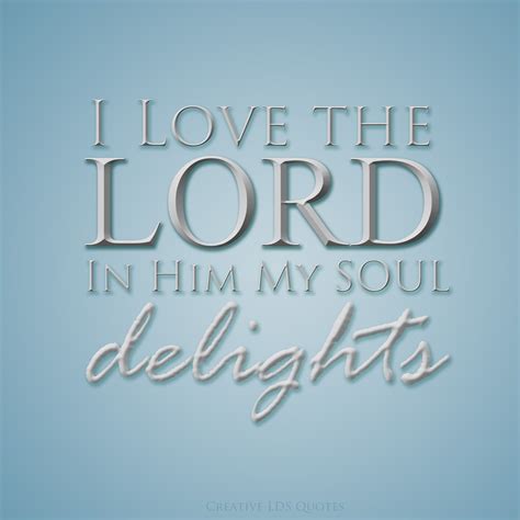 I Love The Lord