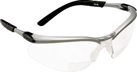3m Reader 2 5 Diopter Safety Glasses Silver Black Frame Clear Lens By 3m Uk Diy