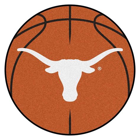 27 Round Texas Longhorns Basketball Mat