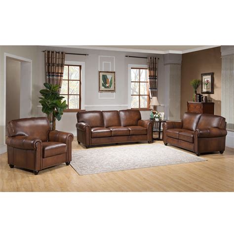 Our Best Living Room Furniture Deals Top Grain Leather Sofa Modern