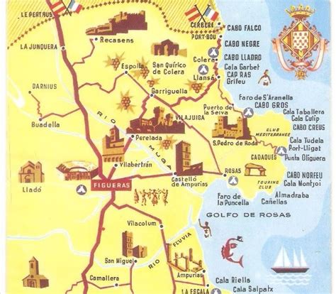 Mapa De Girona Costa Mapa Europa