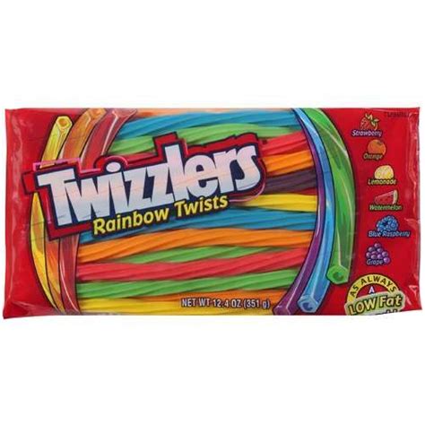 Twizzlers Rainbow Twists Licorice Chewy Candy 124 Oz Rainbow Candy