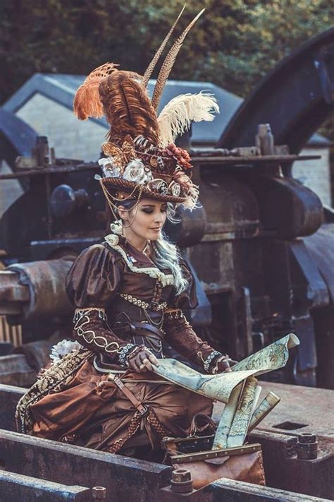 Feathered Hat Fall Colors Stunning Steampunk Vinciane Is Gorgeous