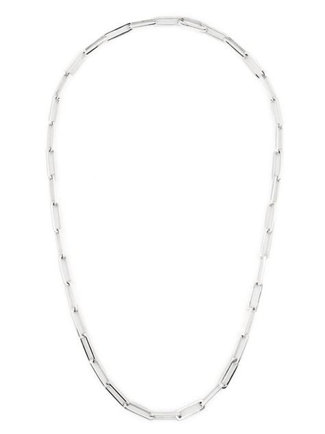 Missoma Silver Plated Chunky Chain Necklace Farfetch