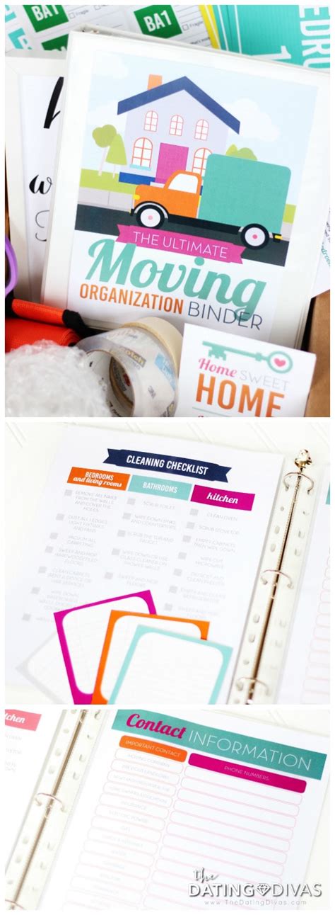 Moving Tips Organizational Planner From The Dating Divas