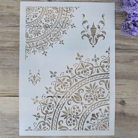 A4 A3 A2 Diy Craft Mandala Stencil For Wall Painting Scrapbooking
