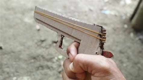 Cara Membuat Pistol Dari Kertas Pistol Cardboard YouTube