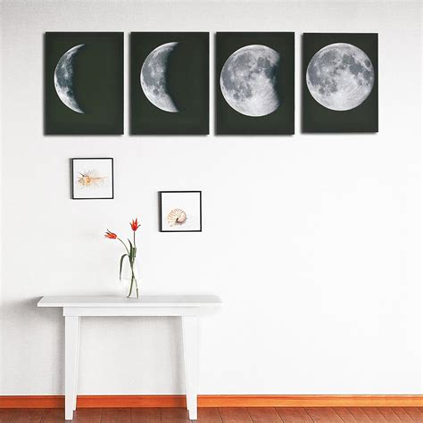 Moon Phases Canvas Set 4x Canvases