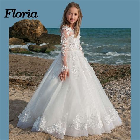 2018 Vestidos Daminha Flower Girl Dresses For Weddings Lace Ball Gown Free Nude Porn Photos