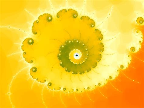 Yellow Fractal Spiral Free Stock Photo Public Domain Pictures