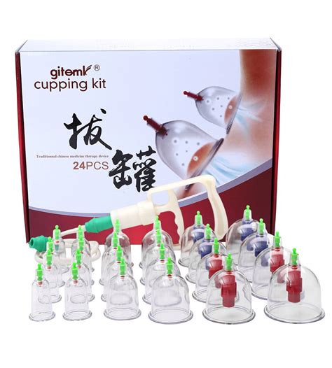 Cupping Therapy Set12 Cup Chinese Vacuum Cupping Massage Kitplastic Cupping
