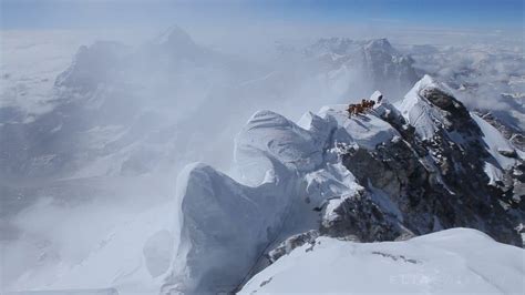 South Summit Of Everest With Team Of Climbers Elia Saikaly Licensing