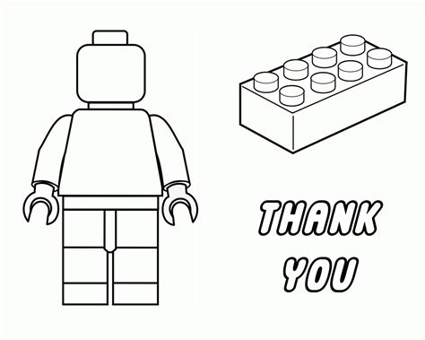 Lego Brick Coloring Pages Clip Art Library