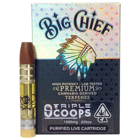 Big Chief Cdt Cartridges 1g Triple Scoops Big Chief Carts