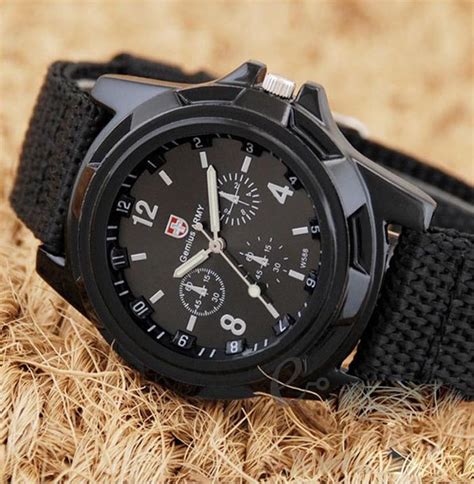 man watch gemius army racing force military sport men officer fabric band watch brand luxury