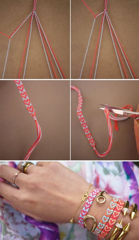 How To Make Heart Friendship Bracelet Diy And Crafts Handimania
