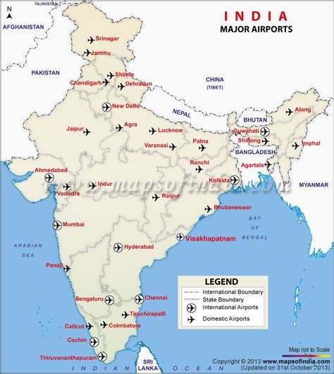 Map Of Major Airports In India Airport Map India World Map India Map