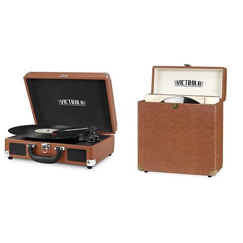 Victrola Vintage Bluetooth Portable Suitcase Record Player And Vintage