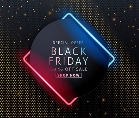 Premium Vector Black Friday Sale Banner Layout Design Template With