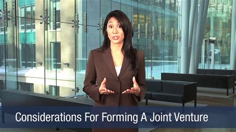 Considerations For Forming A Joint Venture Youtube