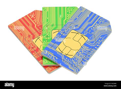 Sim Cards Isolated On White Background Stock Photo Alamy