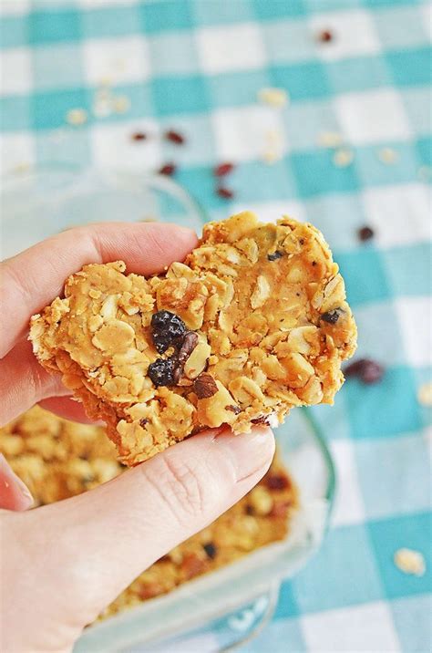 Really press down as hard as you can. This No Bake Peanut Butter and Oatmeal Energy Bars Recipe ...
