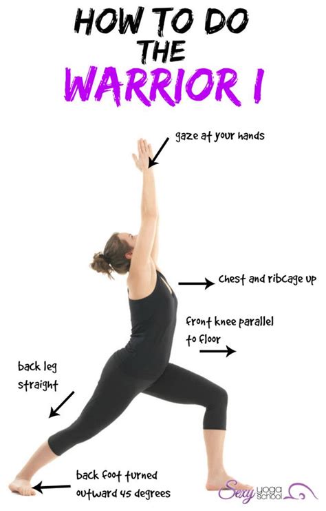 These are named for a famous warrior, virabhdra. How to do the Warrior I | Yoga fix | Pinterest