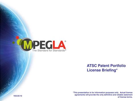 Ppt Atsc Patent Portfolio License Briefing Powerpoint Presentation Free Download Id3960287