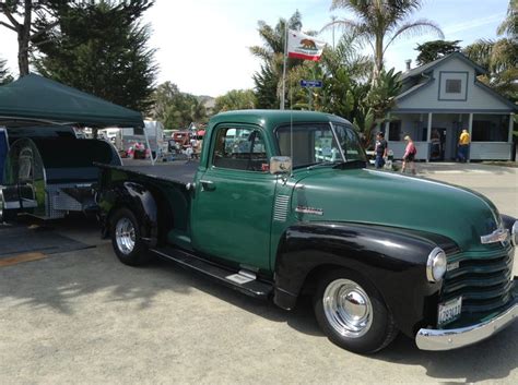 Cool Truck Pulling Vintage Trailer Pismo Beach Cool Trucks Old