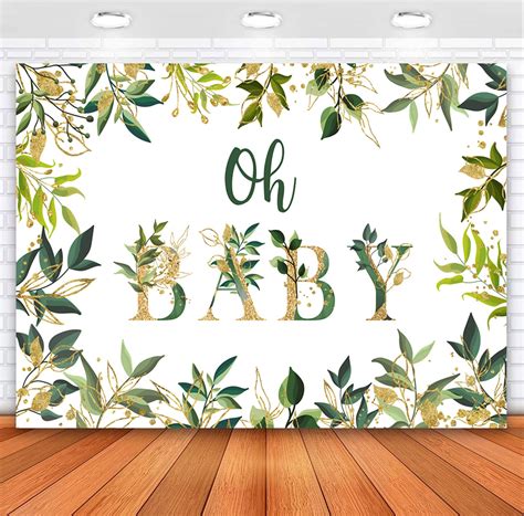 Buy Sensfun Greenery Oh Baby Backdrop For Boy Baby Shower Decoration