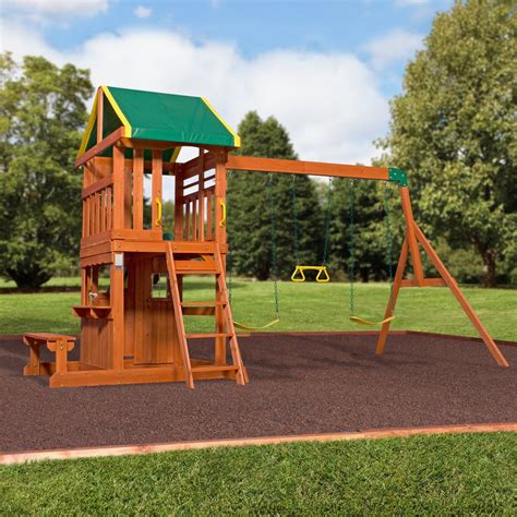 Backyard discovery is the largest residential wooden swing sets manufacturer in the us. Oakmont Wooden Swing Set - Playsets | Backyard Discovery