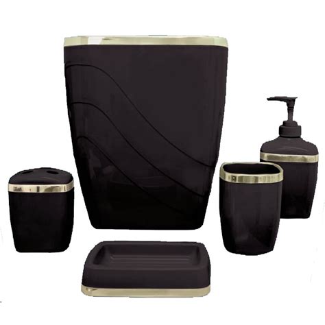 The sleek forms of the essentials guest bathroom set 3 in 1 makes a statement in any bathroom concept without sacrificing design or functionality. Wayfair Basics Wayfair Basics 5-Piece Bathroom Accessory ...