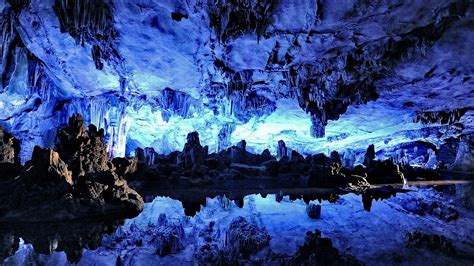 Beautiful Blue Deep Blue Cave Nature Other Hd Desktop