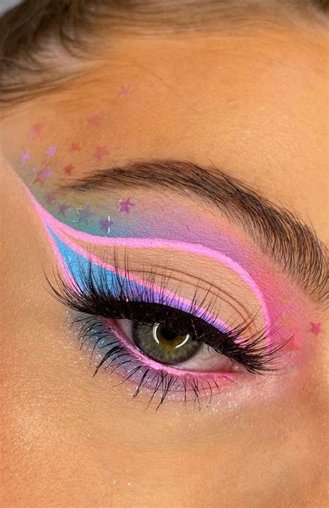 Creative Eye Makeup Art Ideas You Should Try Colourful And Star Eye