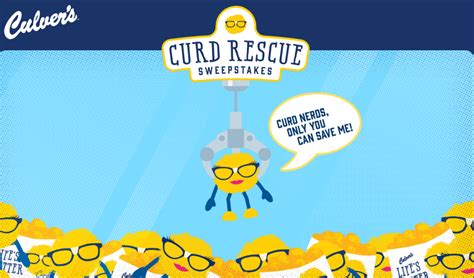 Culvers Curd Rescue Sweepstakes Game Sweepstakes Culver Rescue