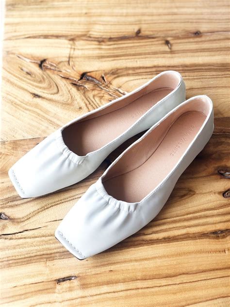 100 Leather Daily Flat Shoes For Women White Etsy