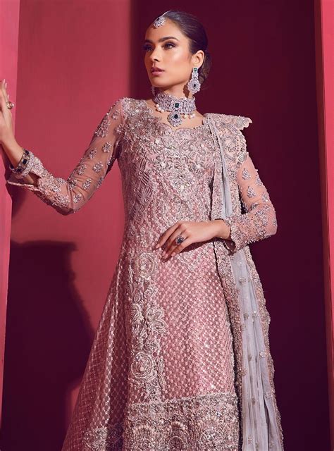 Pakistani Bridal Sharara For Wedding In Pink Color J5174 Pakistani Bridal Dresses Online