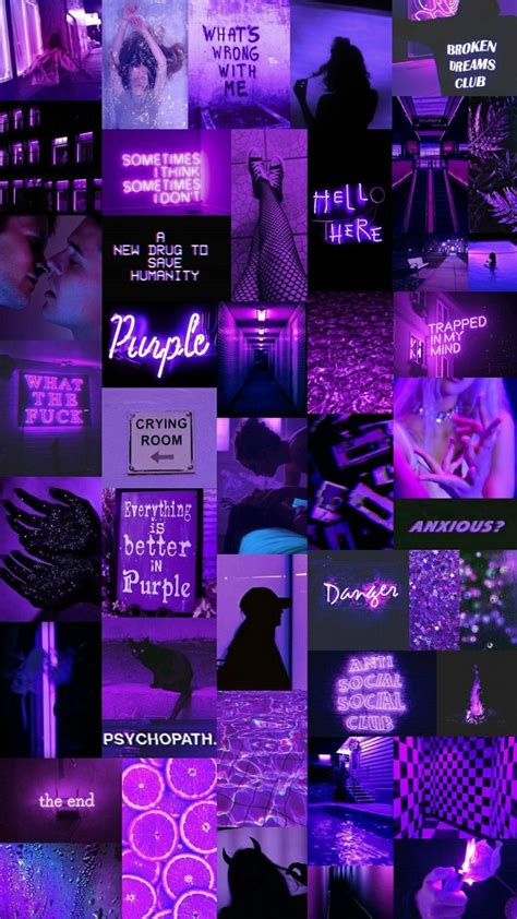 Compatible with any iphone device 6. Purpleness in 2020 | Aesthetic collage, Neon wallpaper ...
