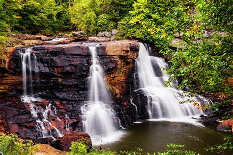 Blackwater Falls In Autumn At Blackwater Falls State Park Wv Usa